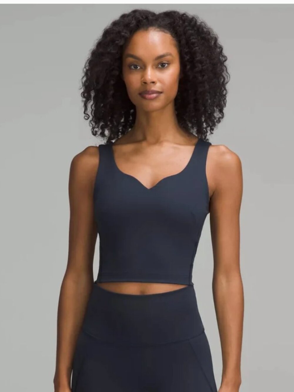 Lululemon True Navy Wunder Train Sweetheart Tank Top Medium Support, B/C Cup 10
